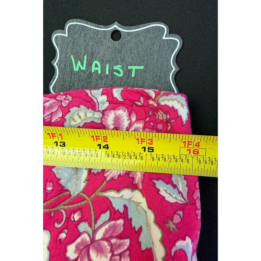 Natural Life Lisa Skirt XL Red Floral Maxi Spring Colorful Hippie Boho Cottage